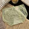 Ropa interior de encaje de viento puro para mujer, verano de algodón, algodón 7A, entrepierna antibacteriana, cintura para niñas, talla grande, corte alto, venta al por mayor
