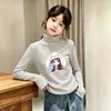 Otoño Invierno Casual Niños Bebé Elegante de Moda Niñas Camiseta de Terciopelo de Manga Larga Niños Medianos y Grandes Camiseta Base Rayada