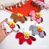 Colgante Creativo de Pony para Año Nuevo, Muñeco Pequeño de Hazte Rico Pronto, Llavero, Accesorio para el Cabello, Accesorio para la Ropa, Artículos de Peluche al por Mayor