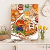 Pintura al Óleo Digital DIY Pintura al Óleo Hecha a Mano Colorear Regalo de Cumpleaños Exquisita Pintura Acrílica Decorativa Pintada a Mano Puesto Mayorista