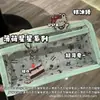 Estuche transparente serie gato combinado, estilo ins, alto atractivo estético, caja de papelería de gran capacidad para estudiantes, estuche de almacenamiento para niñas