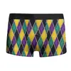 Nova Máscara de Carnaval Impressa em 3D Europeia e Americana Transfronteiriça Roupa Íntima Masculina Boxer de Seda de Leite Respirável Calções de Natação