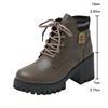 Botas Chelsea de Salto Grosso Estilo Britânico para Mulheres, Tamanho Grande, Transfronteiriças, Nova Moda Casual Casual Europeia e Americana, Plataforma Impermeável de Solado Grosso