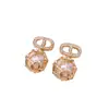 Aretes Redondos Nariz de Cerdo Plateados con Incrustaciones de Circonita y Perla, Aretes de Estilo Retro a la Moda, Aretes de Lujo Ligero y de Gama Alta para Mujer