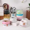 Nova 8cm Criativa Desenho Animado Padrão Fofo Embalagem para Assar Grau Alimentício Pet Aniversário Fruta Mousse Bolo Borda