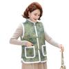 Nuevo Chaleco de Madre Estilo Chino Otoño e Invierno Forrado de Felpa Chaleco Cálido Chaleco de Algodón para Mujeres de Mediana Edad y Mayores Chaleco Chaqueta Estilo Nacional