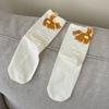 Calcetines Divertidos para Mujer con Elefante, Gato y Huevo, Calcetines de Media Pantorrilla con Pompones 3D, Algodón Peinado, Calcetines de Verano Largos para Mujer, Venta al por Mayor