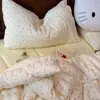 Juego de Cuatro Piezas de Gasa de Algodón de Doble Capa Grado Materno e Infantil, Funda de Edredón de Gasa de Algodón Puro, Sábana de Algodón Puro Juego de Tres Piezas para Dormitorio