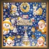 Muñeco de Nieve Dorado Alce Papá Noel Pegatina Electrostática Arreglo de Pegatinas Navideñas Pegatina para Ventana Copo de Nieve Casa de Nieve Pegatina para Vidrio