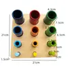 Materiales didácticos Montessori educación temprana juguetes educativos para bebés y niños pequeños caja de monedas con forma de emparejamiento educativo 0-2-3 años