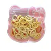 100 Piezas Gomas para el Cabello de Margarita Sencillas Empaquetadas en Bolsa Bandas de Goma de Nylon Coloridas Anillos de Toalla Accesorios de Cabello de Moda Cuerdas para el Cabello Lote