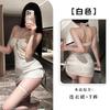 Fan Lei Lencería Sexy Sexy Pechos Pequeños Halter Camisón Tentación Burlas Pasión Femenina Conjunto de Pijama Qqny6004