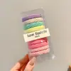 Cuerda Duradera para Trenzar el Cabello, Accesorio para el Cabello de Goma, Goma Elástica de Alta Gama Morandi, Cuerda Negra para el Cabello que No Aprieta, Cuerda de Cabello Colorida