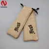Proteção ambiental Saco de linho de Natal cordão cintura saco de embalagem de presente brincadeira saco de armazenamento cor natural imitação de linho saco para alimentos orgânicos