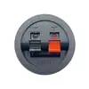 Clip de cableado de plástico redondo Wp2-9, dos posiciones, para altavoz, bloque de terminales rojo y negro