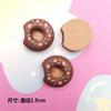 Cartoon comida jogar biscoito queijo donut diy acessórios de resina creme cola capa de telefone gancho de cabelo buraco sapatos patch