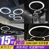 Lámpara de Araña Anillo Luz Redonda LED Oficina Gimnasio Centro Comercial Supermercado Tienda Círculo Estilo Industrial Luminaria de Anillo