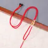 Cordón para colgante tejido a mano estilo chino, producto semiacabado DIY, adecuado para ensartar cuentas, hebilla de paz, joyería decorativa, cordón para collar, adorno colgante