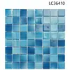 Azulejos de mosaico de cristal para piscina, piscina de observación, inodoro, estanque de peces, bañera, azulejos azules para casa de huéspedes