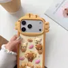 Dibujo Lindo Taiyaki Rilakkuma Iphone17 Apple 16 Adecuado para 14/15Pro Max Funda Protectora para Teléfono Móvil 13