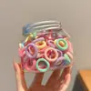 Elásticos Coloridos e Fortes para Cabelo Infantil, Acessório de Cabeça para Bebê que Não Machuca o Cabelo, Espessados e Duráveis, Pequenos Elásticos, Antiestiramento e Contínuos, Modelos Básicos