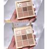 Paleta de sombras de ojos de nueve colores daizy marrón cálido morado taro mate perlado té con leche pan de mantequilla paleta ins maquillaje de color barato