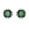 Collar de Cristal Austriaco Shi Jia para Mujer Clásico Color Representativo Mensual 12 Signos del Zodiaco Colgante de Arete Cuadrado Pulsera