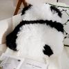 Cartoon Panda Senior Children's Fronha Creme Animal Sala de estar Sofá Travesseiro Cama Contendo Almofada Principal Travesseiro