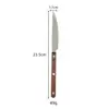 Juego de Cubiertos Western de Acero Inoxidable 304 con Mango de Madera de Nogal: Cuchillo, Tenedor, Cuchara, Espátula para Pasteles, Cuchara para Servir, Cuchara de Postre, Juego de Cuchillos para Mantequilla