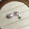 Pendientes de Titanio Jiangtai F136 Perla Trébol de Cuatro Hojas Mariposa Aleación de Titanio G23 Joyería para Piercings Pendientes de Cartílago