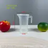Taza medidora de PC de grado alimenticio de fábrica para tiendas de té de leche, Taza medidora de plástico con escala, Gran capacidad, Múltiples especificaciones, con tapa, Cilindro medidor comercial