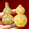 Imán de Nevera Metálico de Calabaza de la Prosperidad, Trae Buena Fortuna y Riqueza, Imán Decorativo para Nevera, Recuerdo de Viaje Nacional