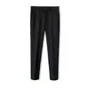 Populares Pantalones de Vestir Cropped de Moda para Hombre Estilo Coreano Primavera/Verano Nuevos, Pantalones de Traje para Hombre, Pierna Recta Pierna Ancha Ajuste Holgado