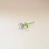 Enfeites de Flores Artificiais Mini Esmaltadas Zibo Decoração de Casa Artesanato Esmaltado Boshan Enfeites para Mesa de Escritório