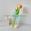 Vaso de acrílico transparente colorido estilo nórdico feito à mão de fábrica B &amp; B decoração para casa arranjo de flores decoração