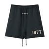 Pantalones cortos GOD europeos y americanos para hombre, tendencia High Street, temporada 8, línea 1977, 22S, pantalones cortos deportivos casuales holgados retro