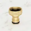 Fornecido diretamente pelo fabricante, conector niplé de 6 pontas com rosca interna totalmente em cobre, torneira de máquina de lavar, acessório de conversão, conector de tubo de entrada de água