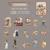 Paquete de Pegatinas PET Paisaje de Día Hermoso - Serie Vida Diaria de Ansha - Pegatinas Vintage para Diario de Personajes