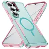 Capa de celular Amazon s26 magnética dois em um à prova de quedas resistente a arranhões capa rígida estilo europeu e americano de negócios para capa de celular Samsung