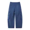 Yidao Vintage 2026 Otoño Nuevo Estilo Retro Japonés Ropa de Trabajo Lavada Multibolsillos Holgados Pierna Ancha Casual Pantalones