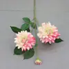 Alta Imitación Lujo Accesible Rama Larga 3 Cabezas Dalia Colorida Flor Artificial Flor de Boda Fondo de Fotografía Flor Decorativa Decoración del Hogar
