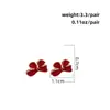 Pendientes de Copo de Nieve de Papá Noel Transfronterizos Europeos y Americanos Pendientes de Caramelo con Cascabeles Pendientes de Reno Accesorios para Orejas de Gorro Navideño Venta al por Mayor