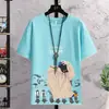 Camiseta Masculina Casual de Manga Curta 2026 Marca Jovem Tendência Verão Roupas Bonitas para Meninos Nova Camiseta de Manga Curta de Verão para Homens