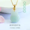 Pingente de Bolsa de Dinheiro de Jade Natural Birmanês Grau A Colar de Jade E-Commerce Transmissão ao Vivo Templo Atacado S5100403