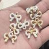 Carcasa acrílica tipo guijarro pequeño irregular con forma natural, cuentas para cadena de teléfono móvil hecha a mano DIY, accesorios para collar, venta al por mayor
