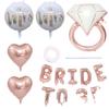 Boda Hispana Transfronteriza Globo Temporada de Bodas en EE.UU. Diseño de Fiesta de Boda en el Césped Traje de Globos de Anillo de Diamante