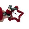 Pinza para el cabello de estrella roja de felpa de Año Nuevo, lazo, clip para flequillo, pasador lateral para cabello suelto, pasador, accesorio para el cabello de Navidad