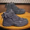 Botas Martin zapatos de hombre Primavera y Otoño nuevos zapatos de trabajo de caña alta estilo coreano para hombre versátiles estilo británico botines zapatos de moda casual