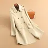 Tamanhos quebrados, sem devoluções ou trocas. Casaco de Lã Dupla Face Estilo Britânico Outono/Inverno, Elegante Casaco de Lã para o Dia a Dia