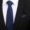 Corbata Delgada K-Style de 8cm para Hombre y Mujer, Moderna, Casual, Profesional, Rayada, Anudada a Mano, Corbata Fina para Novio, Padrinos de Boda, Banquete de Boda